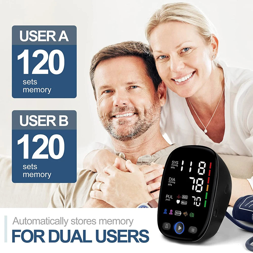 Digital Blood Pressure Monitor Upper Arm Automatic BP Cuff Machine