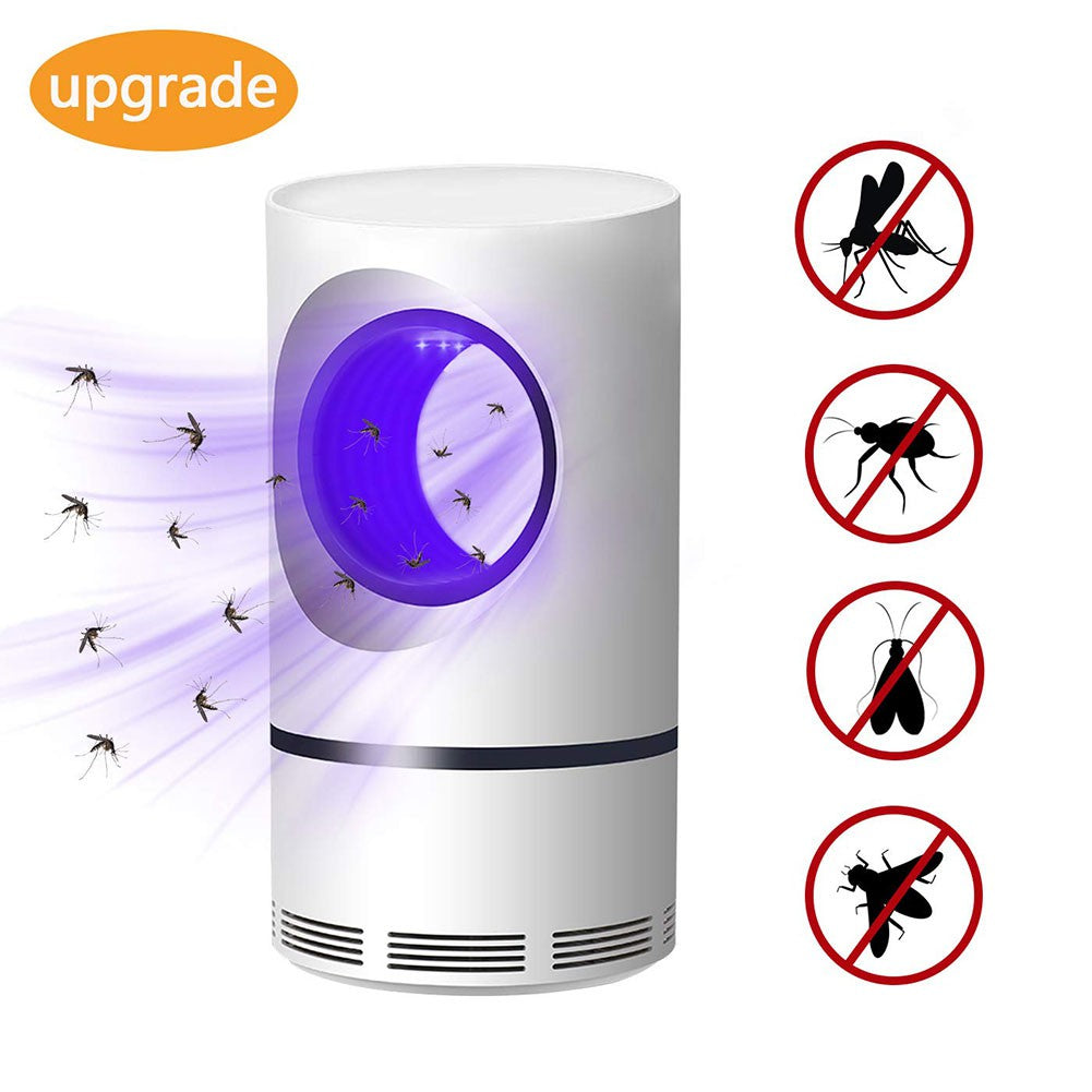 Electric Mosquito Trap Blue Light Mosquito Killer Lamp with USB Power Suction Fan