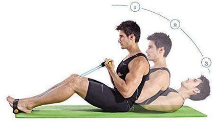 Foot Pedal Resistance Band Elastic Sit-up Pull Rope Yoga Fitness Gym