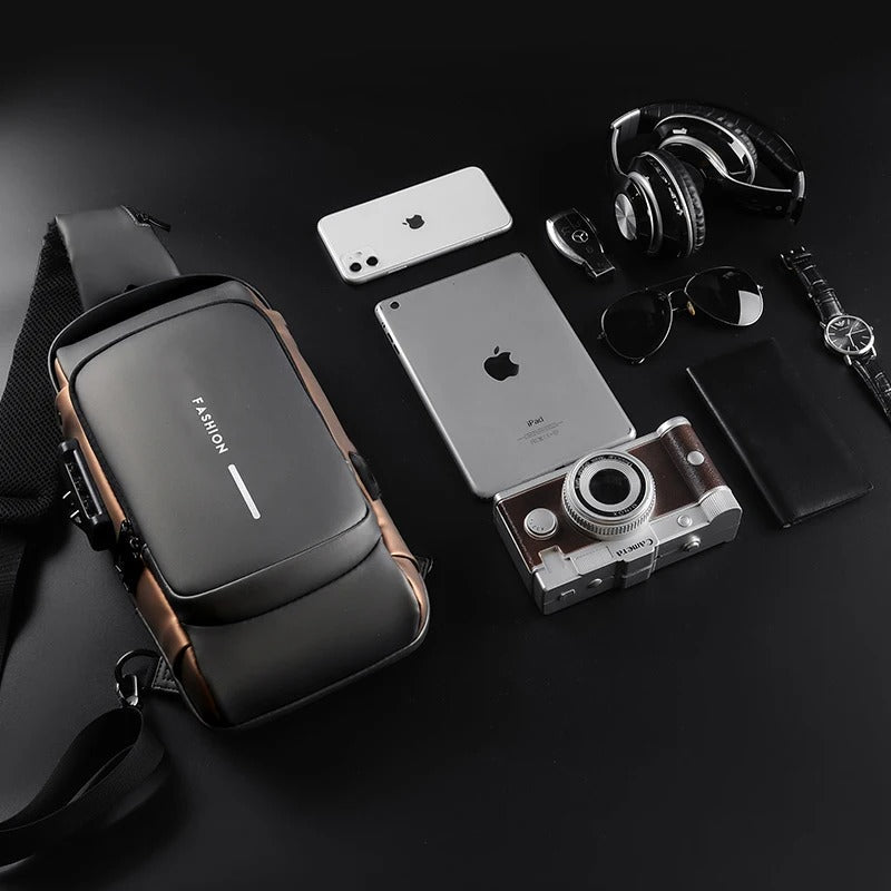 Chest Bag Multi function Cross-body Sport Running Travel Sling Pack Anti-theft For Men