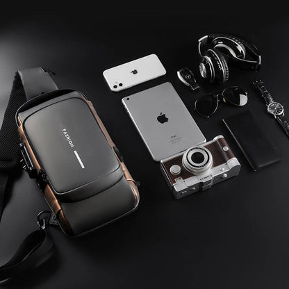 Chest Bag Multi function Cross-body Sport Running Travel Sling Pack Anti-theft For Men