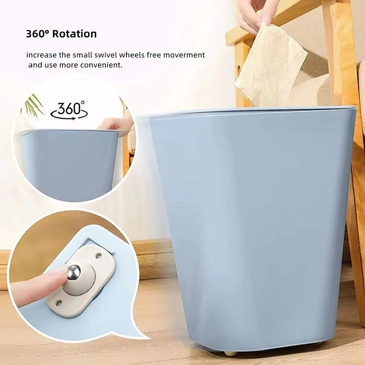 4PC Pulley Wheels Self Adhesive Pulley 360 Rotating Wheels Mini Swivel Casters Wheels  For Furniture Various Storage Boxes