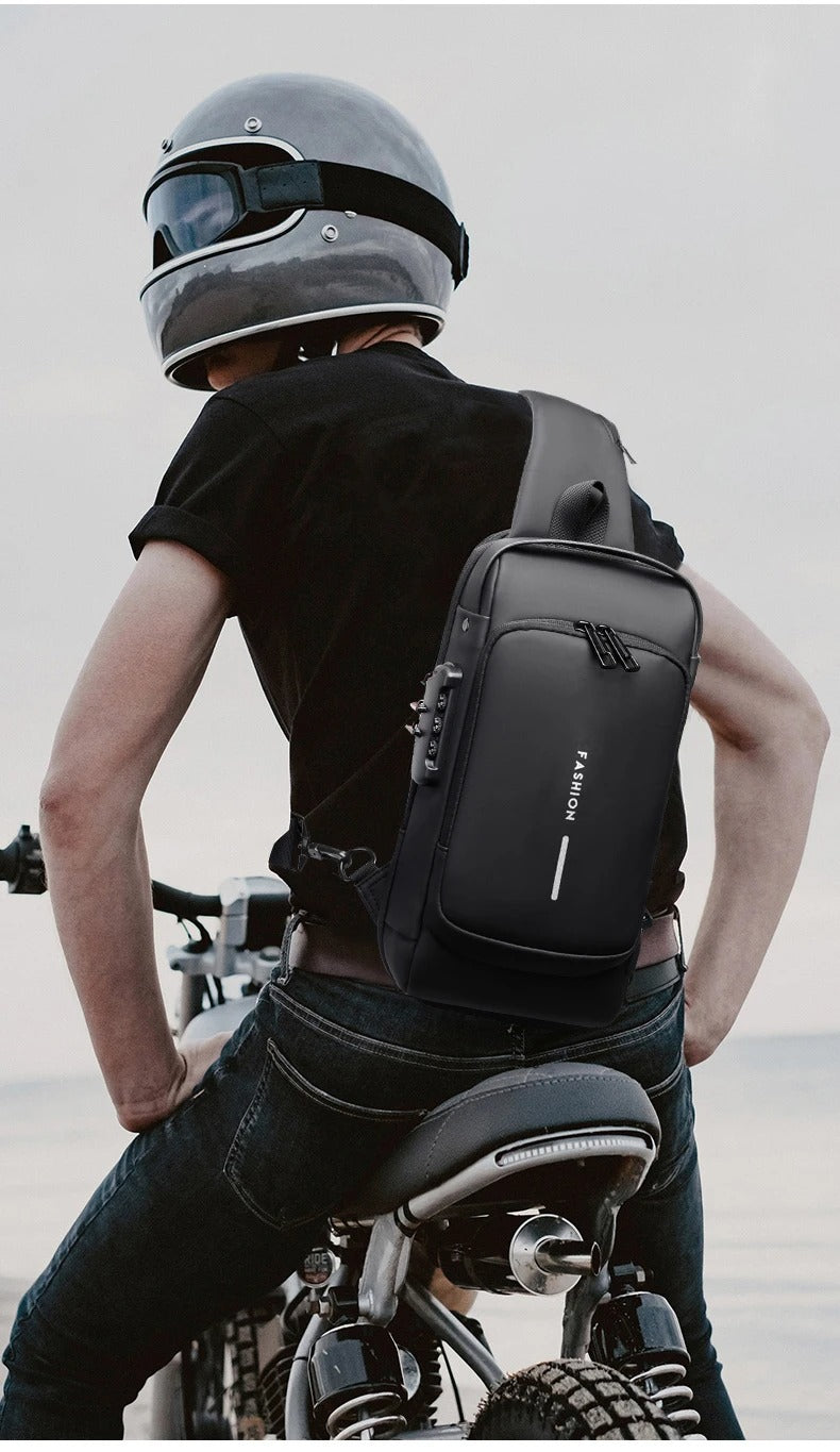 Chest Bag Multi function Cross-body Sport Running Travel Sling Pack Anti-theft For Men